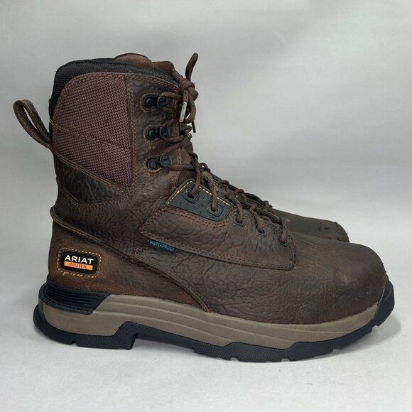 Ariat Men's MasterGrip 8" MetGuard Waterproof Composite Toe Work Boot - Picture 1 of 16